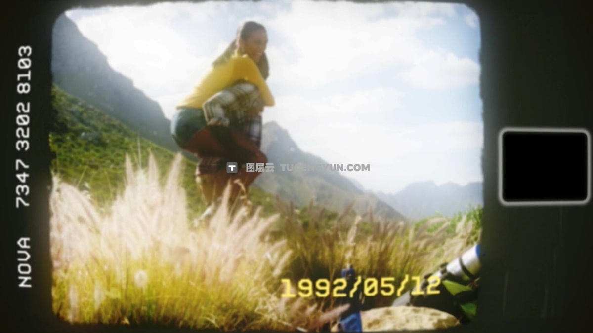 复古Super 8怀旧趣味胶片质感老式电影放映机抖动闪烁转场过渡（13078）图层云
