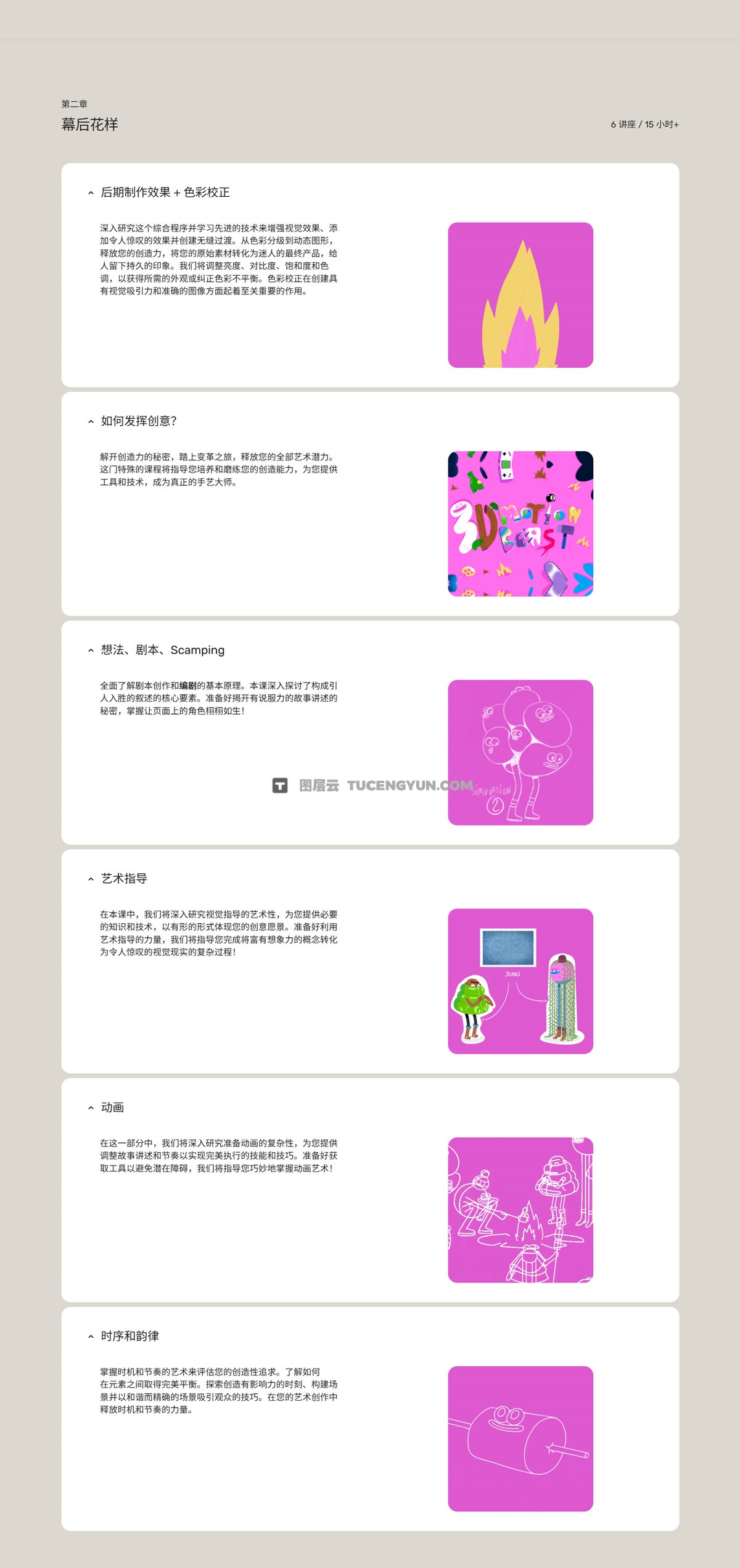 大师课程：全新创意级3D运动野兽动画创作C4D视频教程 中文字幕 3D Motion Beast（13084）图层云