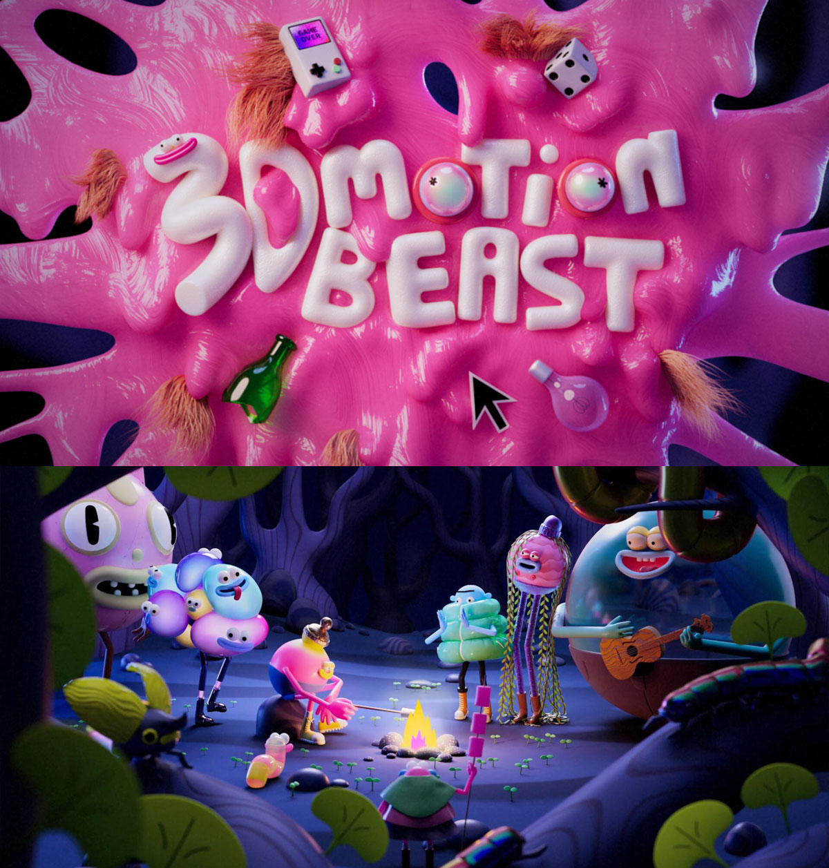 大师课程：全新创意级3D运动野兽动画创作C4D视频教程 中文字幕 3D Motion Beast（13084）
