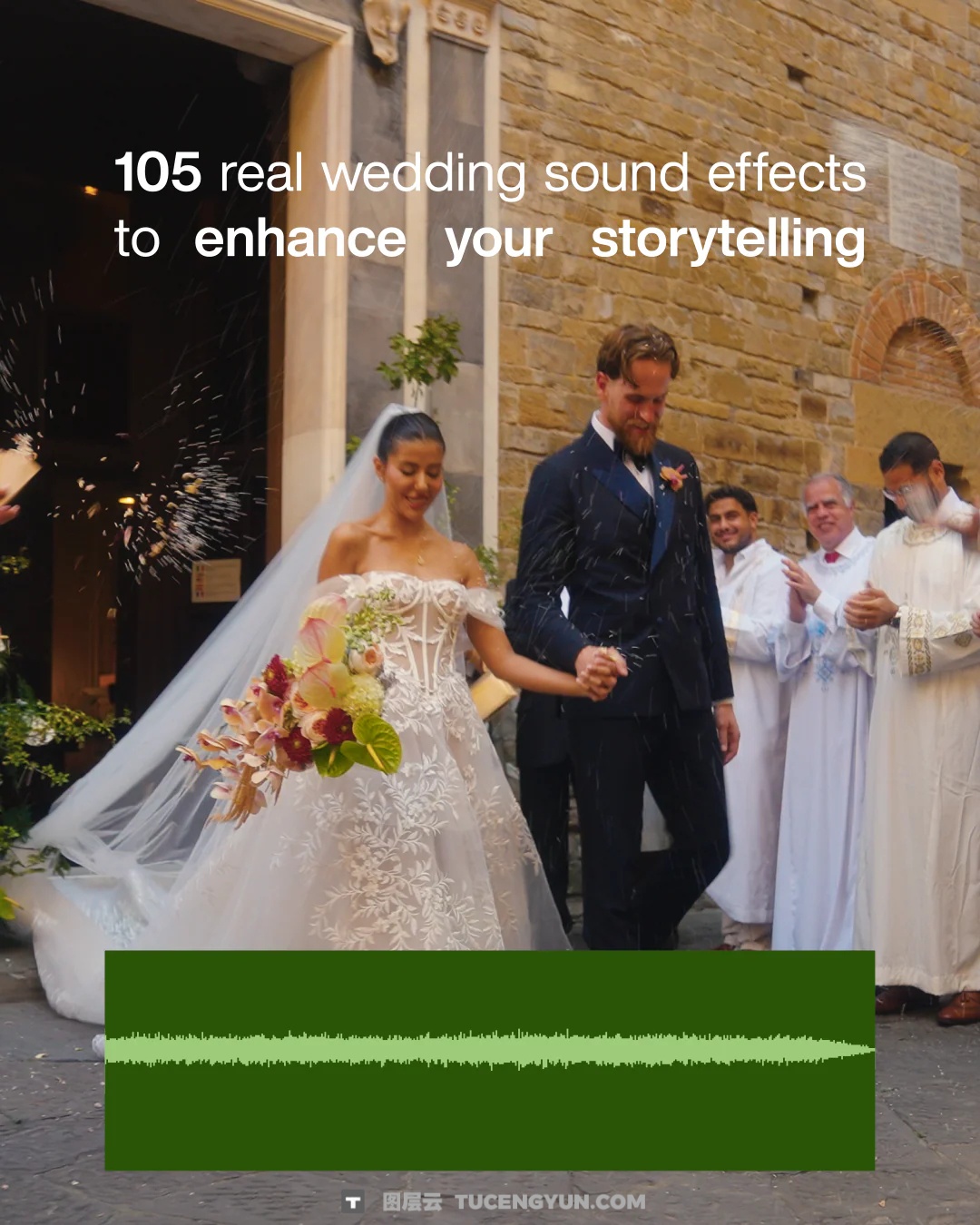 Wedding SFX 110多种热门婚礼短片剪辑欢呼声、掌声、笑声、氛围、烟花音效素材包 Wedding SFX – Plus Two Store（13115）图层云