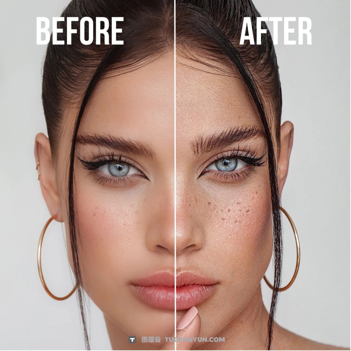 Tamara Williams 超逼真商业修图自然皮肤纹理效果动作 Tamara Williams – Skintexture Photoshop Actions（13120）图层云