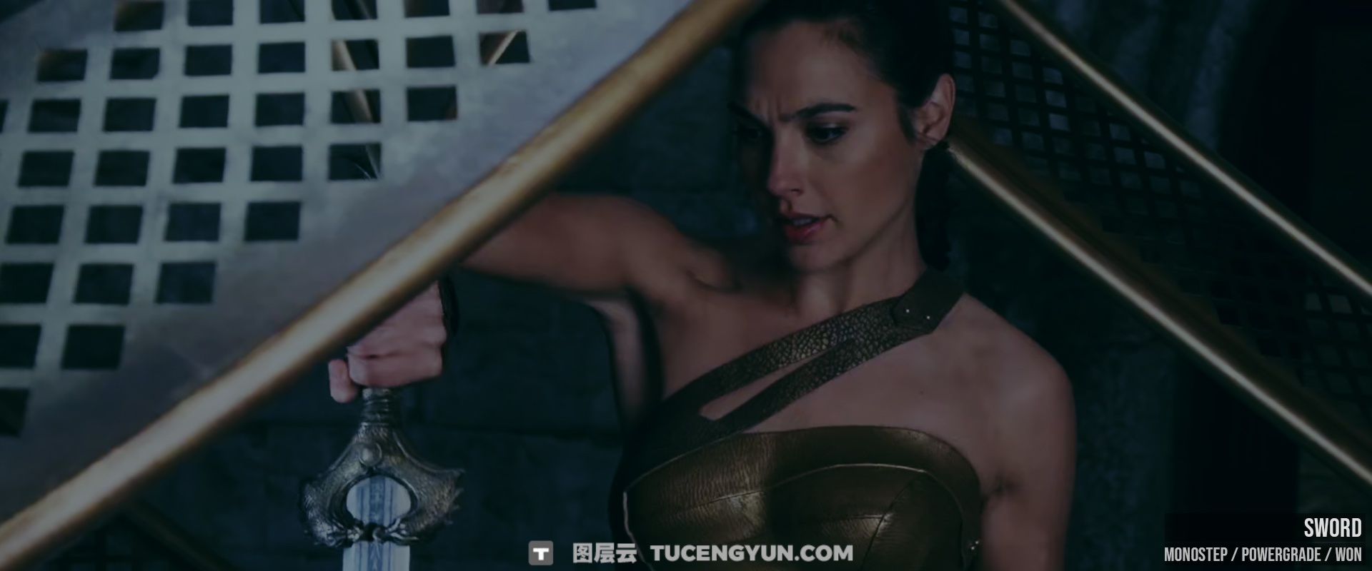 MonoNodes《神奇女侠》电影色调模拟逆向还原达芬奇调色节点 Mononodes Wonder Woman reverse engineered PowerGrades（13127）图层云