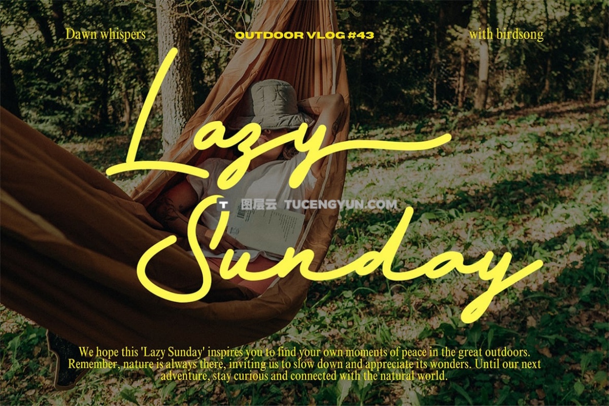 英文字体：大胆旅拍VLOG情绪氛围手写粗体歌词短词长句排版海报封面设计字体 Bensfley Script – Bold Monoline Signature Font（13135）图层云