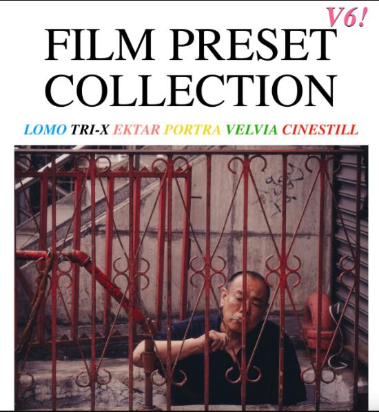 真实胶片电影美学怀旧色调颗粒纹理胶片摄影调色LR预设 Caleb Salvadori – Film Preset Collection V6（10356）