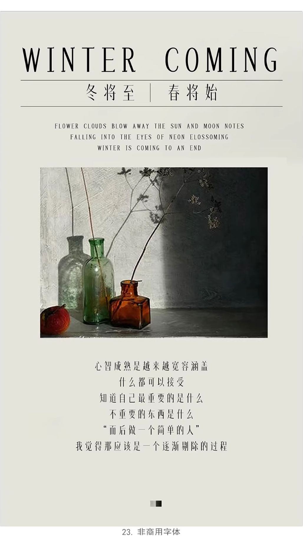 24个中式古风文艺宋体字体书籍展览海报排版视频剪辑中文字体 附带配套英文字体（13159）图层云