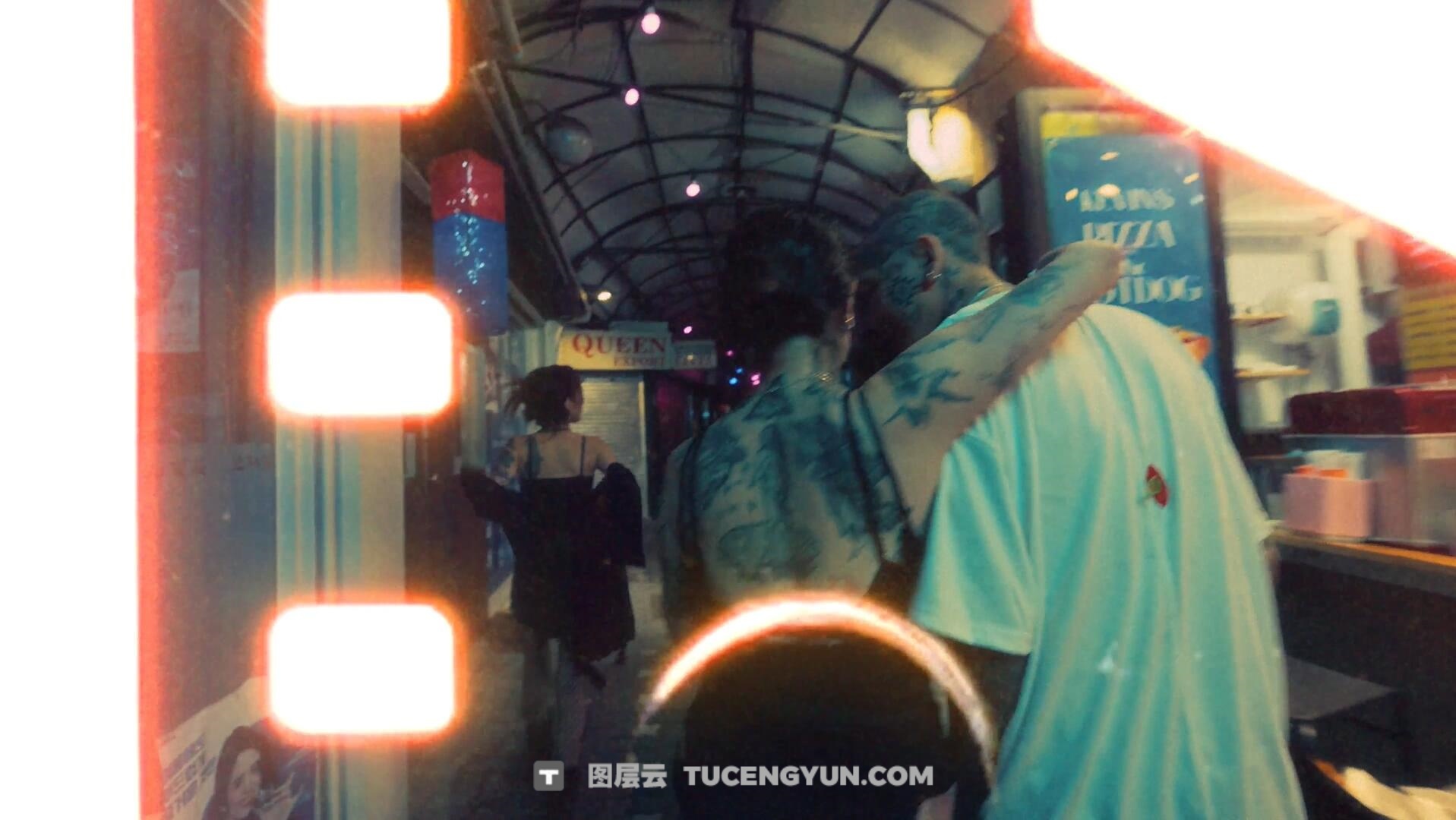 PR模板：35个复古做旧胶片放映机烧焦损坏胶片颗粒边框转场过渡（13162）图层云