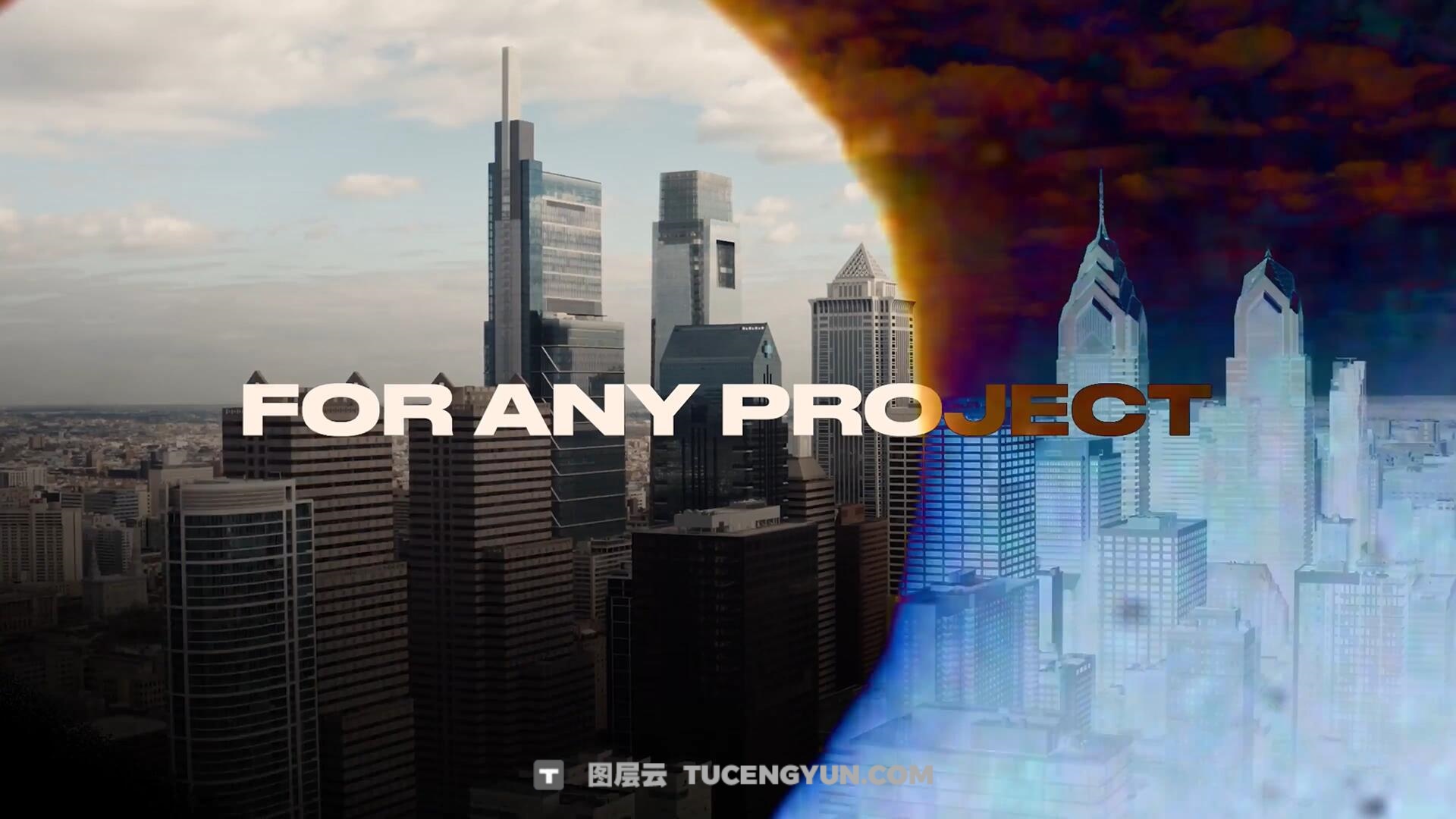 PR模板：35个复古做旧胶片放映机烧焦损坏胶片颗粒边框转场过渡（13162）图层云