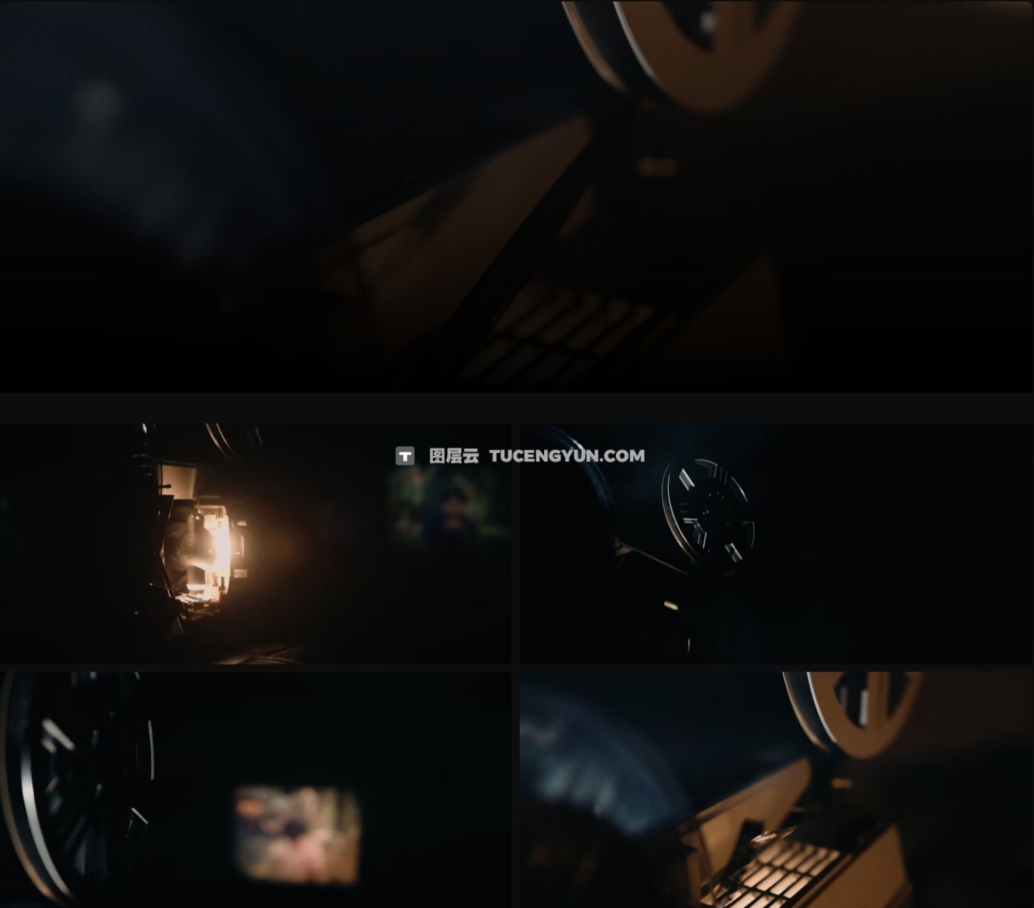 Artlist 31个复古老式放映机播放运行转动短片剪辑磁带转场过渡视频素材（13161）图层云