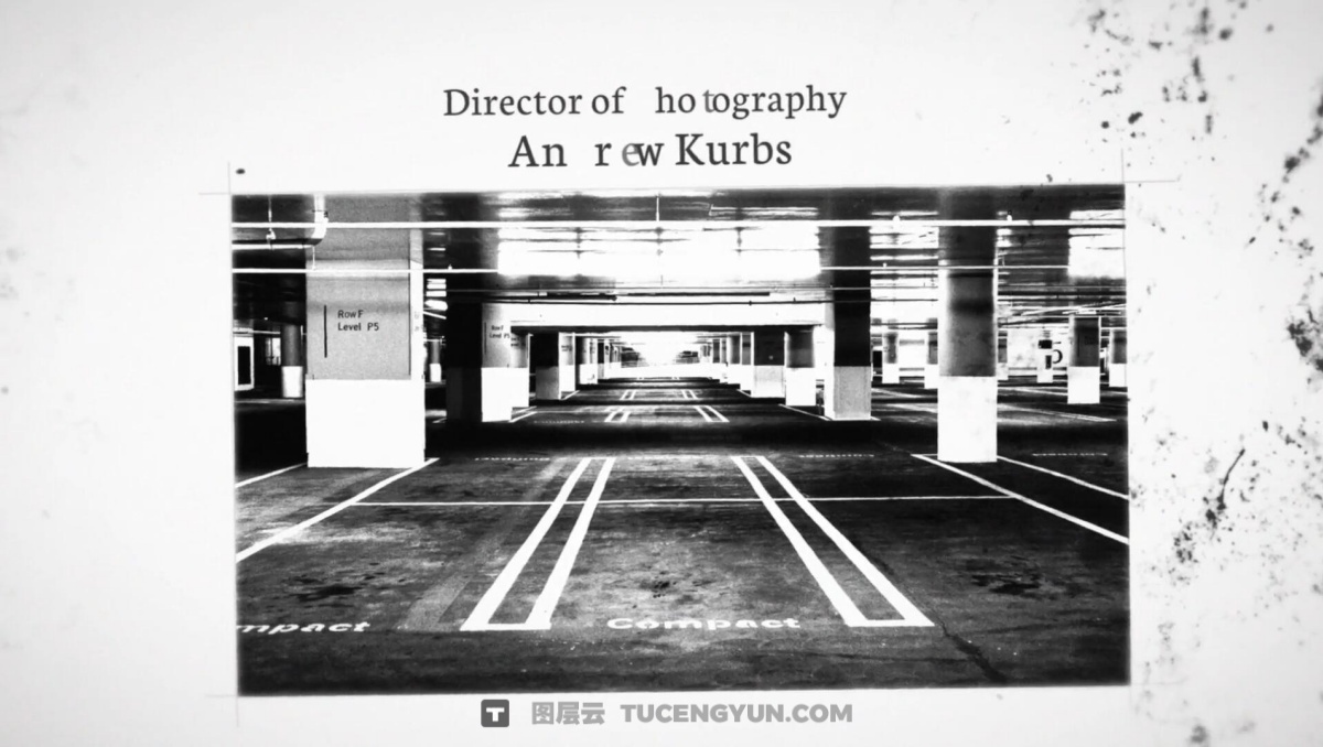 AE模板：黑白纪实垃圾摇滚拼贴风格写实纪录片开场片头（13209）图层云