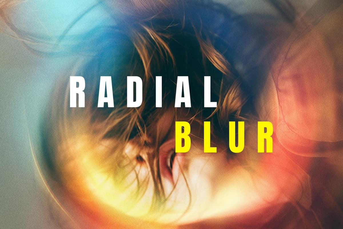 复古迷幻万花筒多彩径向模糊旋涡旋转图片特效叠加PSD特效样机 Radial Blur Photo Effect（13218）