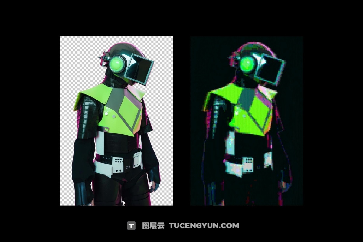 复古8it低像素化位图旧游戏风logo徽标特效PSD样机套装 Old Gaming Console Effect（13219）图层云