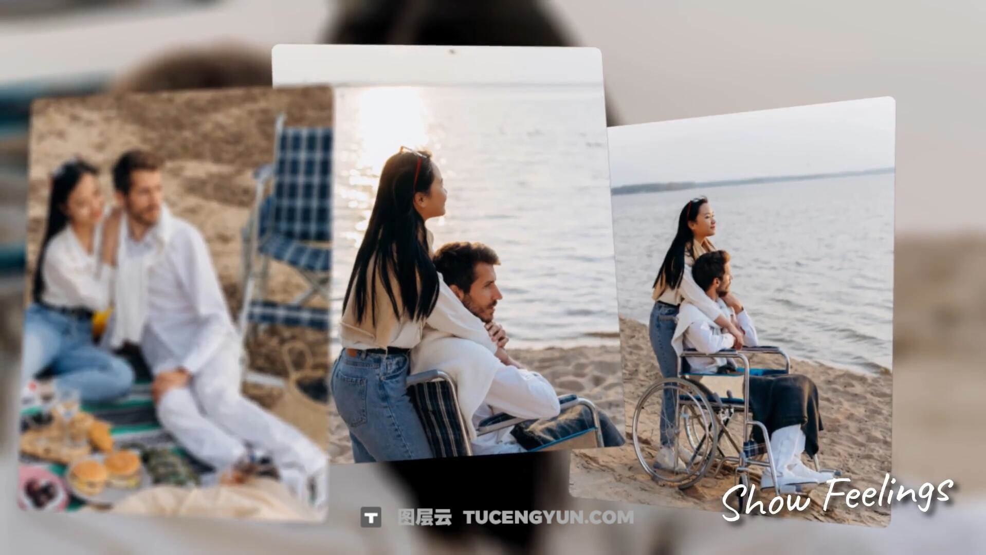 达芬奇模板：浪漫婚礼周年生日派对假期旅行回忆作品集照片相册（13224）图层云