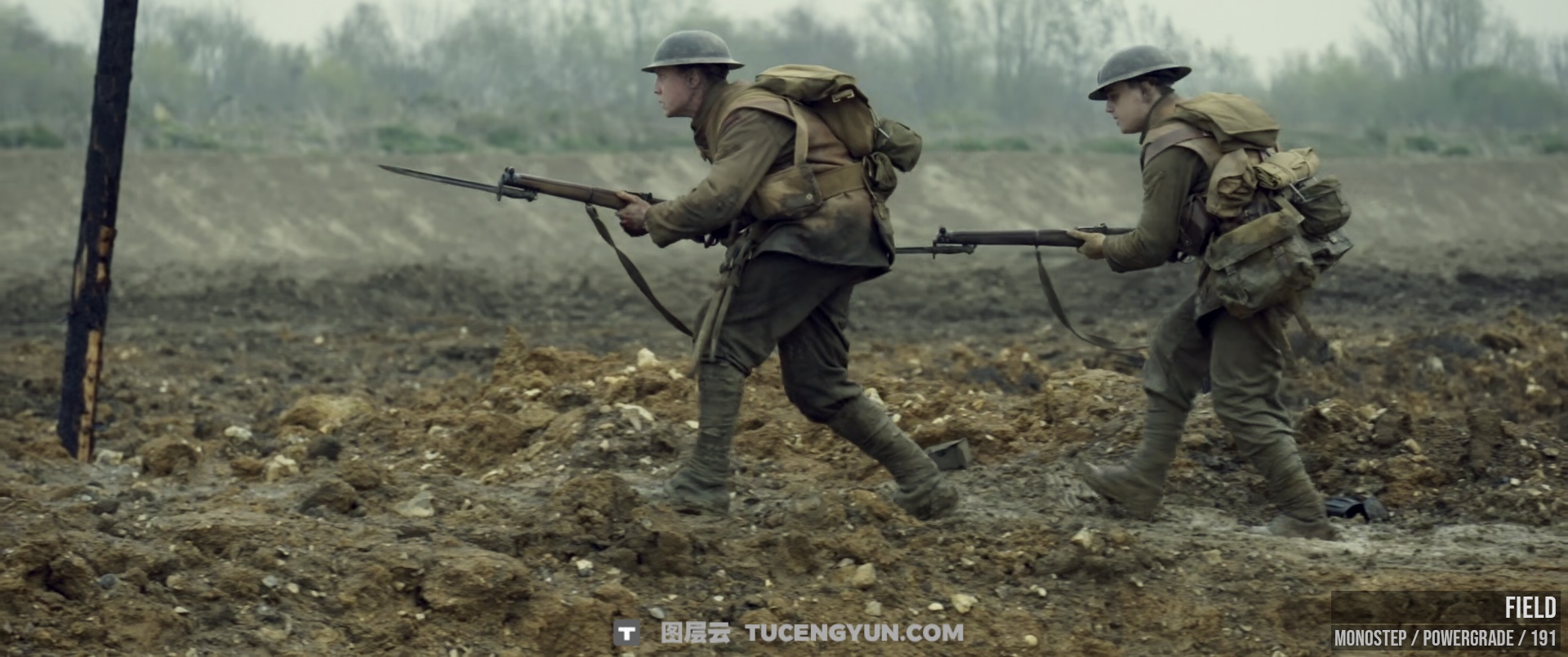 MonoNodes 罗杰·狄金斯《1917》电影色调模拟逆向还原达芬奇调色节点 Mononodes 1917 reverse engineered PowerGrades（13226）图层云
