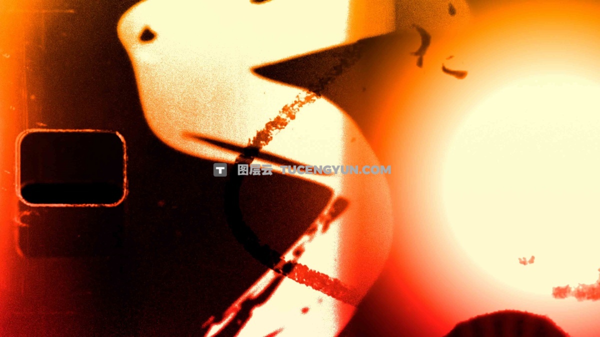 复古美感胶片纹理损坏划痕灰尘磨损叠加层无缝转场过渡+音效素材 GRUNGY Film Damage with SOUND（13256）图层云