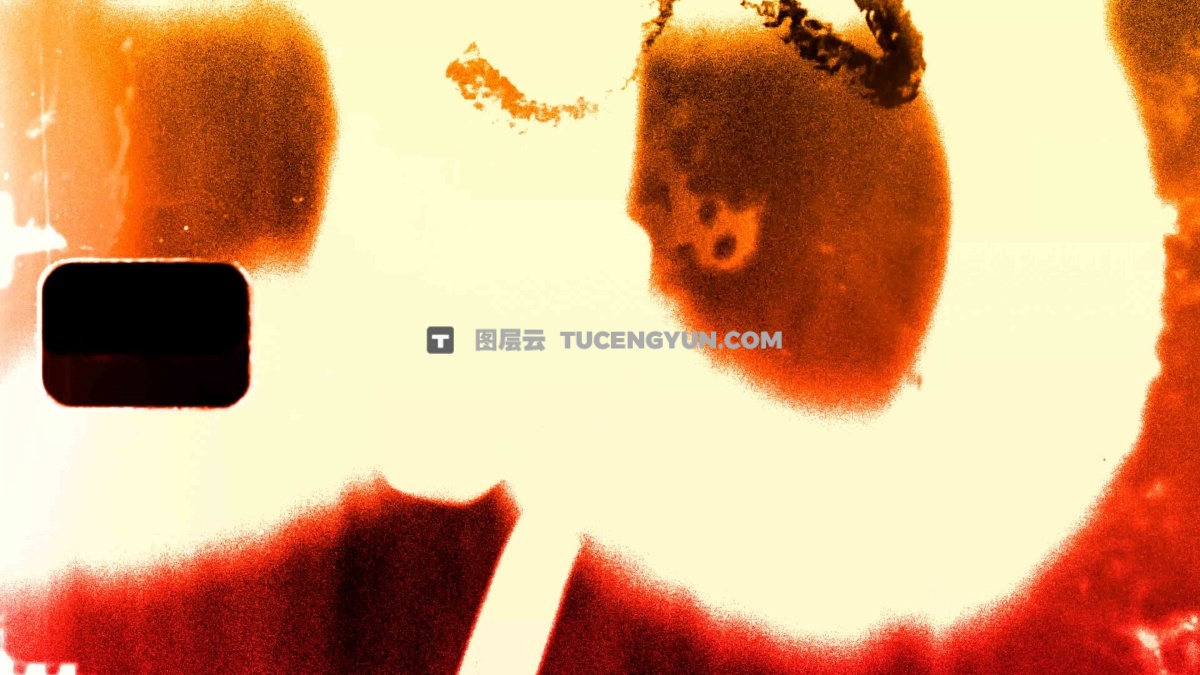 复古美感胶片纹理损坏划痕灰尘磨损叠加层无缝转场过渡+音效素材 GRUNGY Film Damage with SOUND（13256）图层云