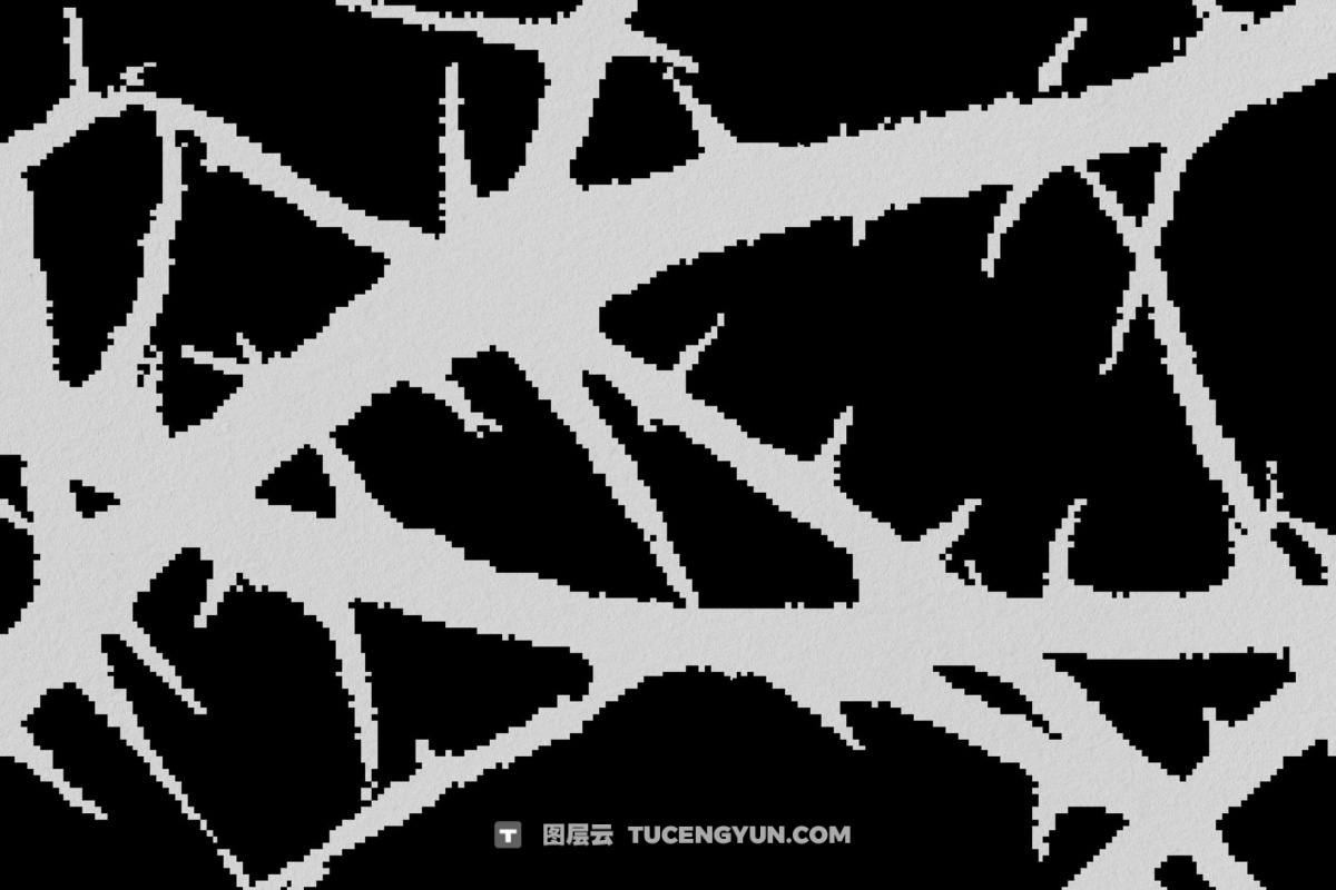 120款暗黑仿旧Y2K低保真像素颗粒位图艺术AI矢量插画图形PNG图片设计元素套装 Dark Aesthetic Dithering Graphic Bundle（13257）图层云