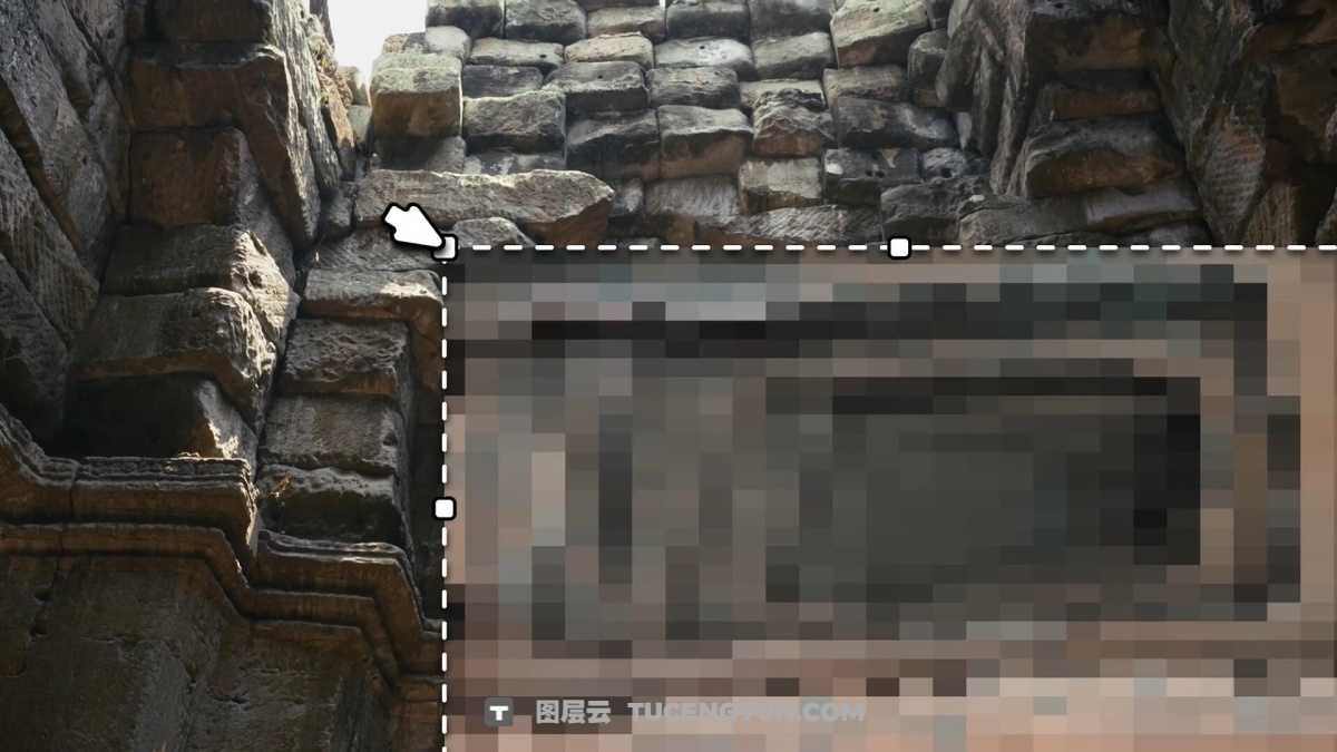 AE模板：28个创意级鼠标光标拖动帧多角度无缝转场过渡（13271）图层云