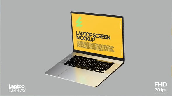AE模板：极简主义MacBook笔记本屏幕演示动画（13301）