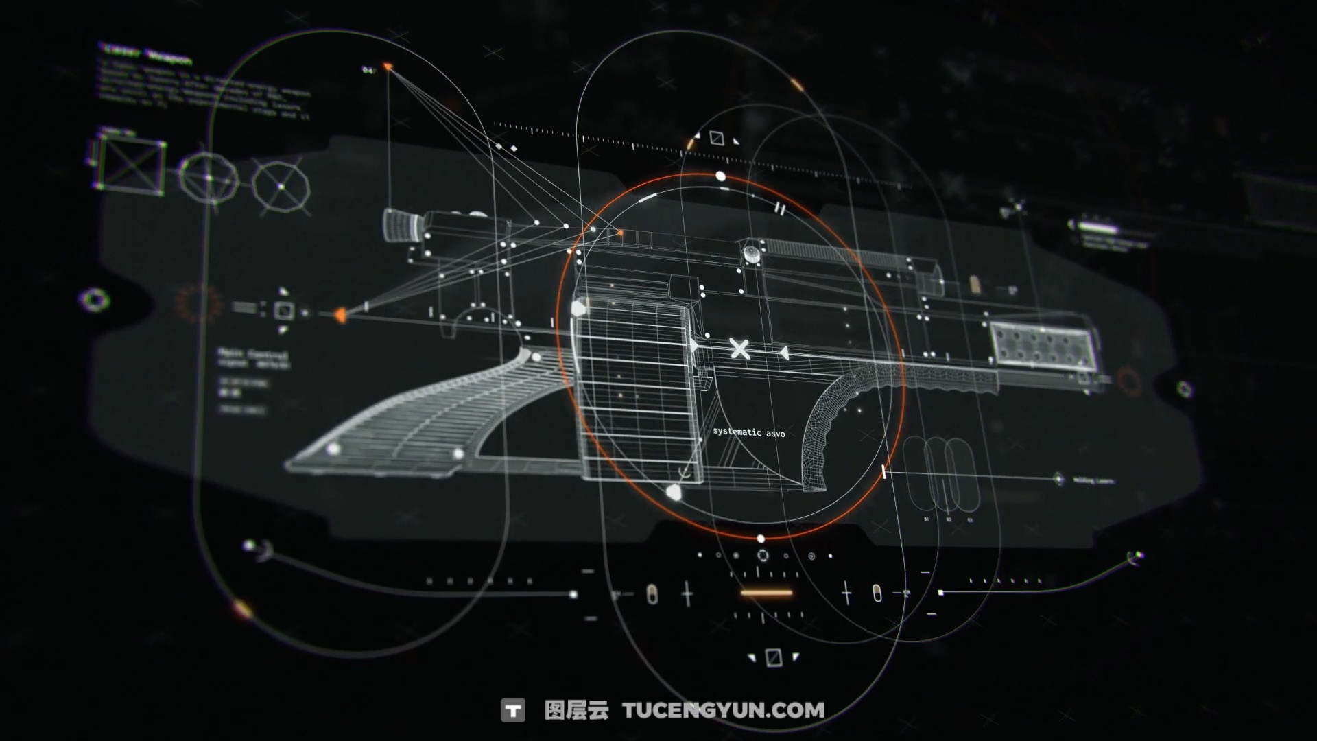 820款全息未来科幻美学沉浸式宇宙飞船HUD界面元素科技视频叠加4K背景动画AE/PR模板 Pixflow – Sci-fi Spaceship HUD Interface（13310）图层云
