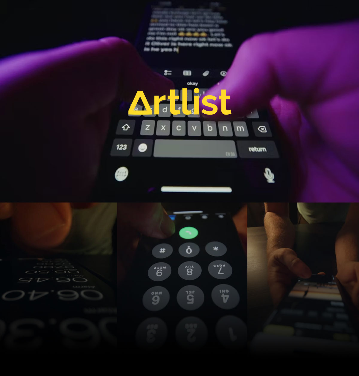 Artlist 64个创意智能手机不同类型活动短片剪辑实拍镜头横/竖屏视频素材（13314）