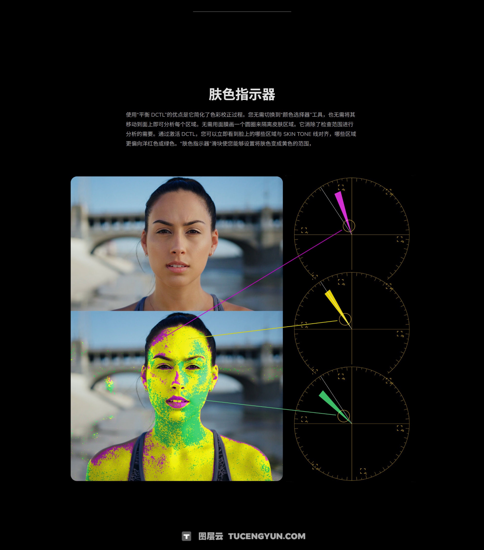Mononodes – UTILITY DCTLS 2.0 完美图像分析肤色/色差管理、亮/暗部剪切、RGB/亮度调整DCTL达芬奇调色插件+LUT调色预设（13320）图层云