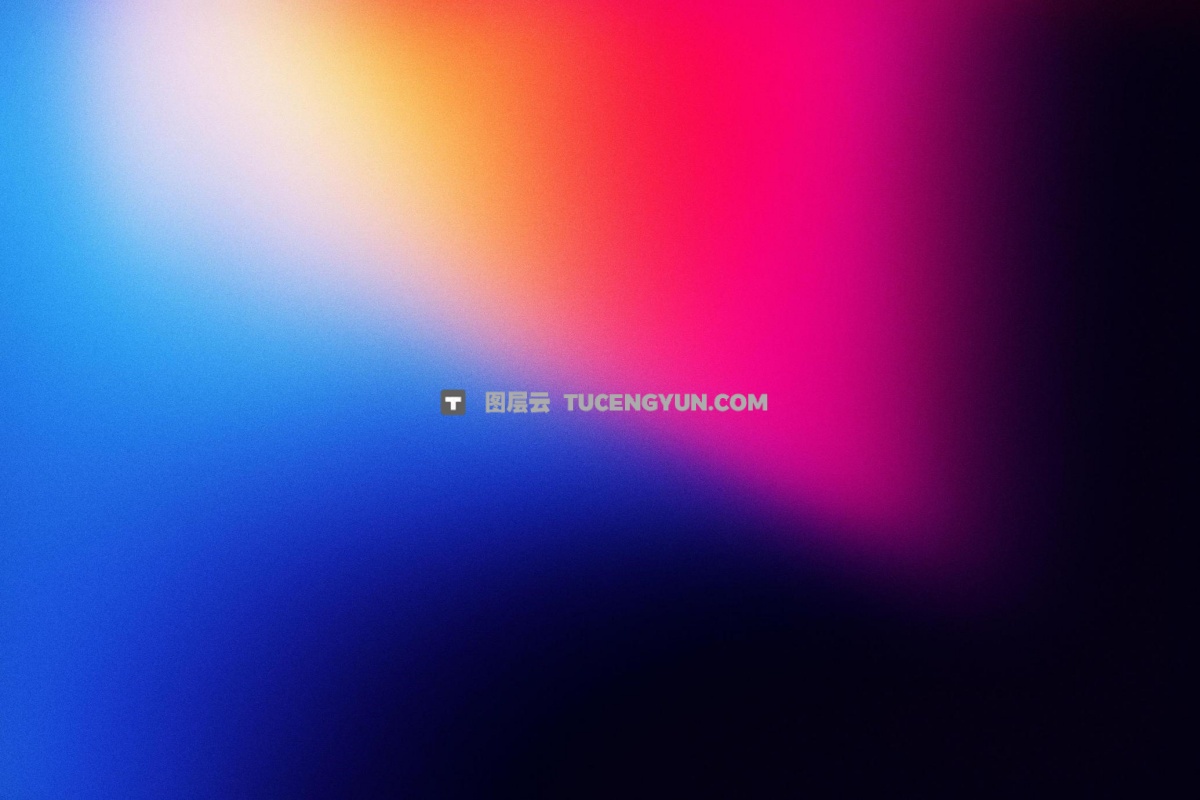 18种现代炫彩弥散光模糊颗粒渐变复古酸性背景底纹 Vibrant Gradient Textures（13334）图层云
