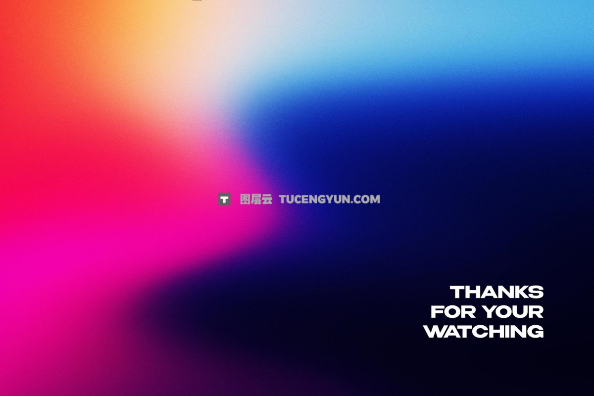 18种现代炫彩弥散光模糊颗粒渐变复古酸性背景底纹 Vibrant Gradient Textures（13334）图层云