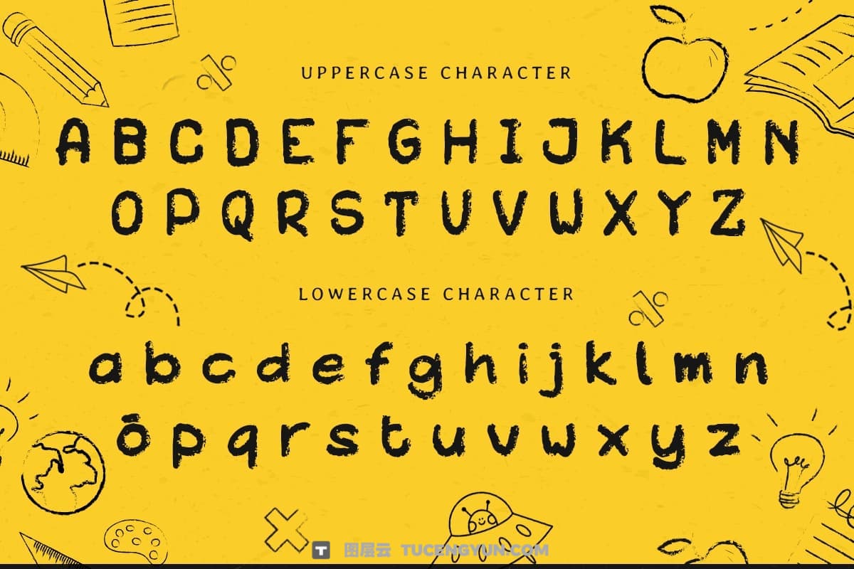 英文字体：真实粗糙艺术感黑板手写粉笔触感创意封面海报设计字体 Boardly – Rough Handwritten Chalk Font（13359）图层云