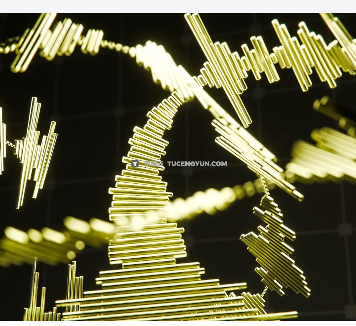 大师课程：Blender创作音频可视化动画制作大师班 +项目文件 中文字幕 Blender Market Audio Visualizer Masterclass By Polyfjord（13369）图层云