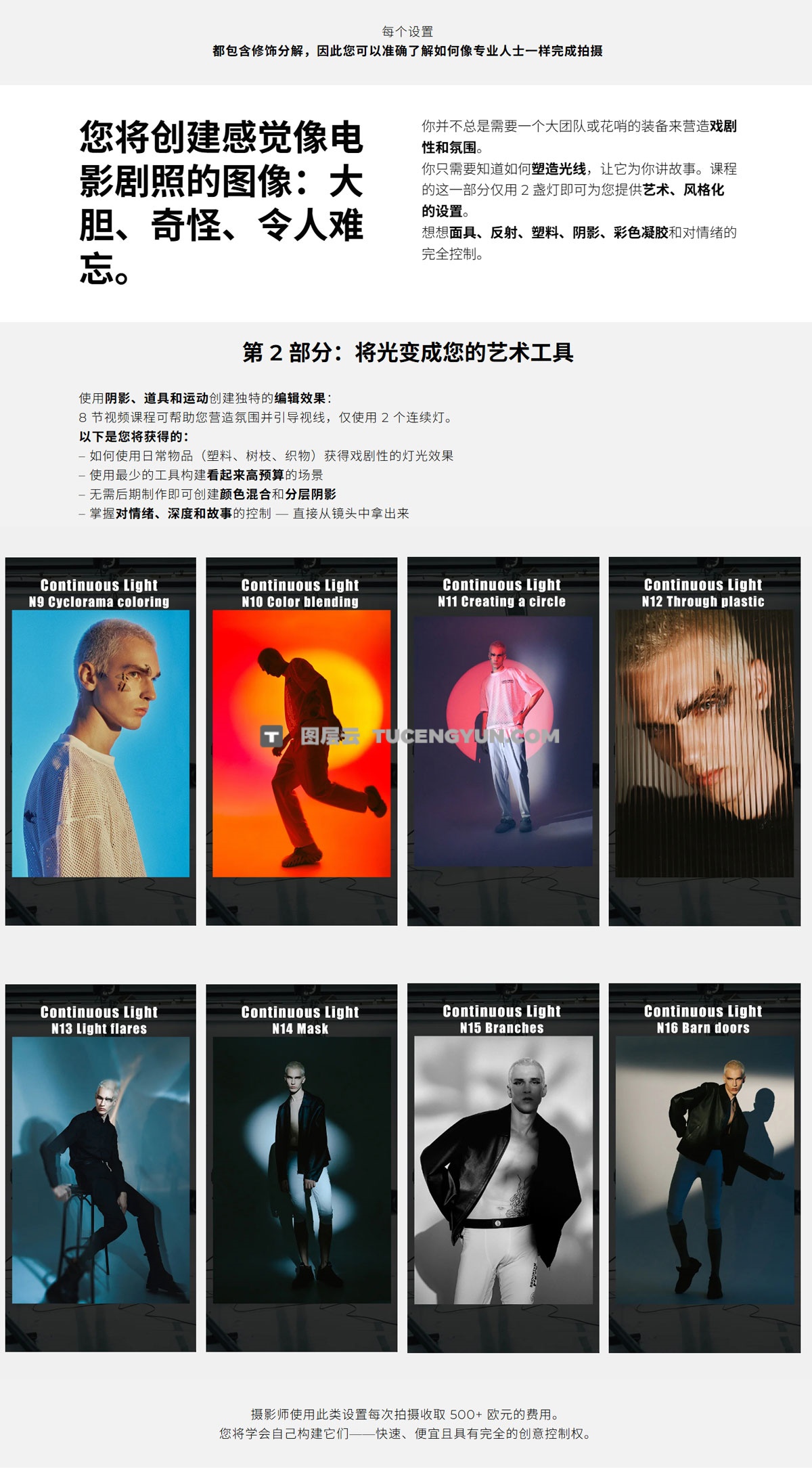 大师课程：探索灯光照明的秘密视频课程 中文字幕 Jeanne D’Art Photographer – Discover the secrets of Lighting（13380）图层云