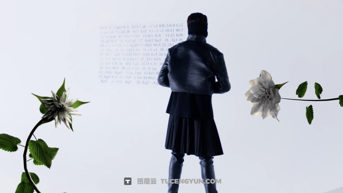 视频素材：42个梦幻情绪风格花卉生长盛开短片剪辑透明通道MOV视频素材（13454）图层云