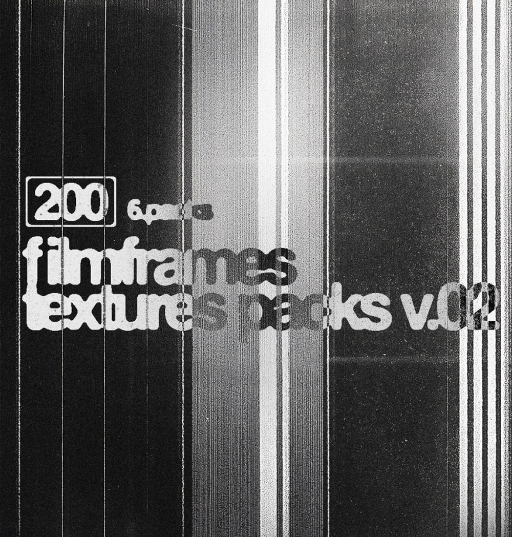 200个复古美学完美颗粒感胶片帧叠加纹理素材包 Züli – 200 Grainy Film Frames Textures Packs V.02（13486）