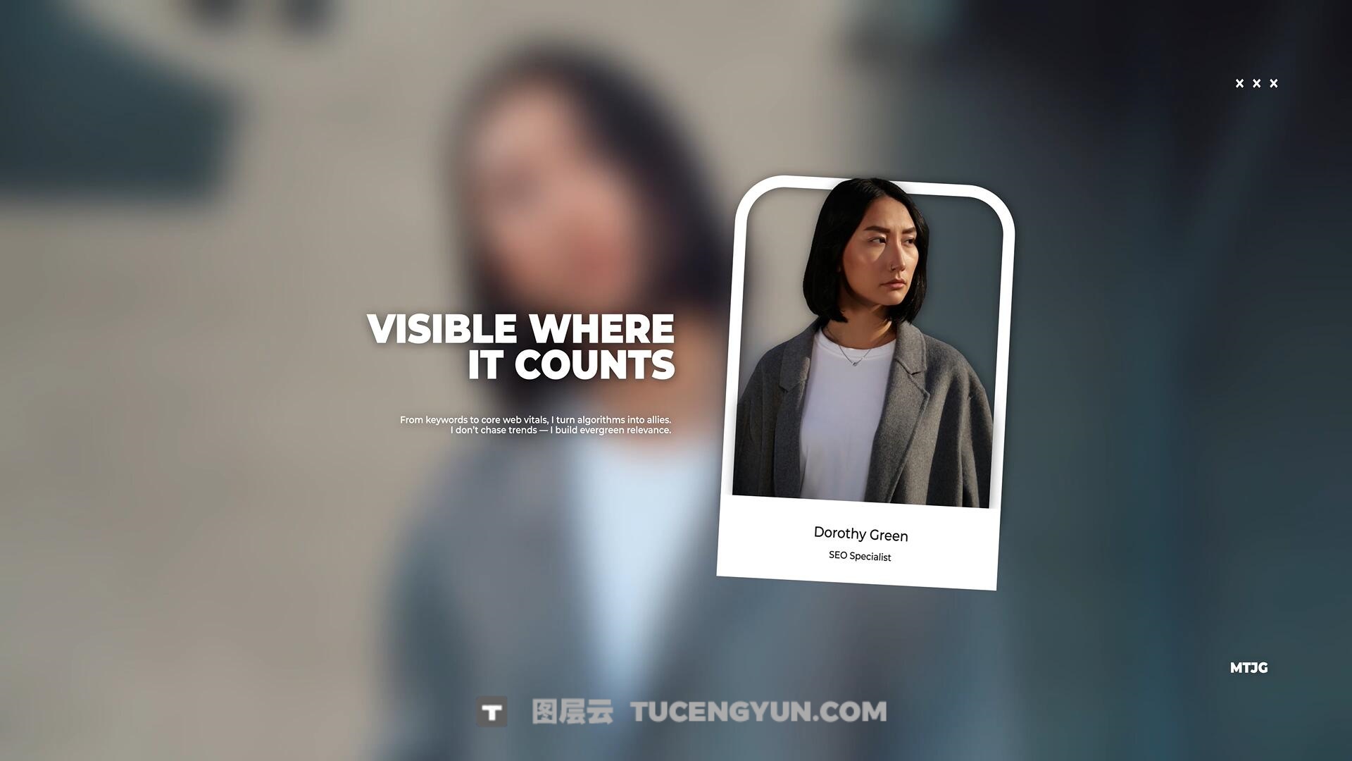FCPX插件：创意设计感宝丽来边框产品人物介绍文字标题动画（13501）图层云