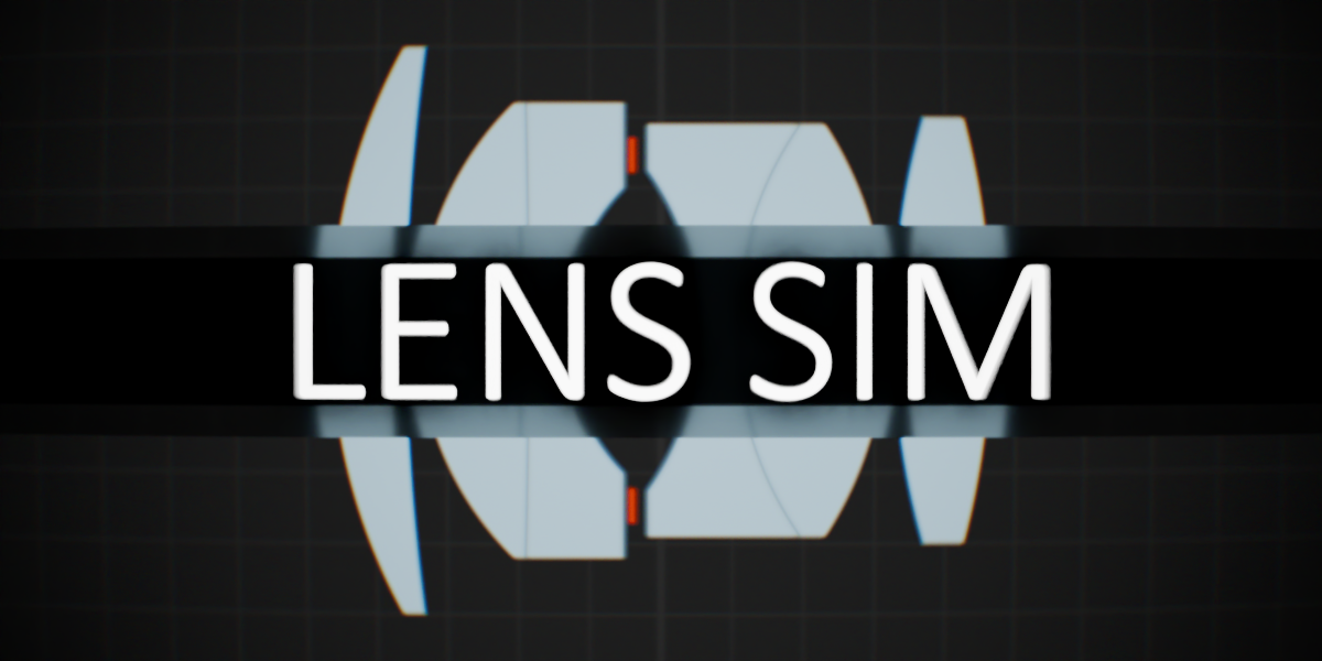 Blender插件：Blender真实光学摄像机色差畸变柔光虚焦镜头插件 Lens Sim V3.0.0（13510）