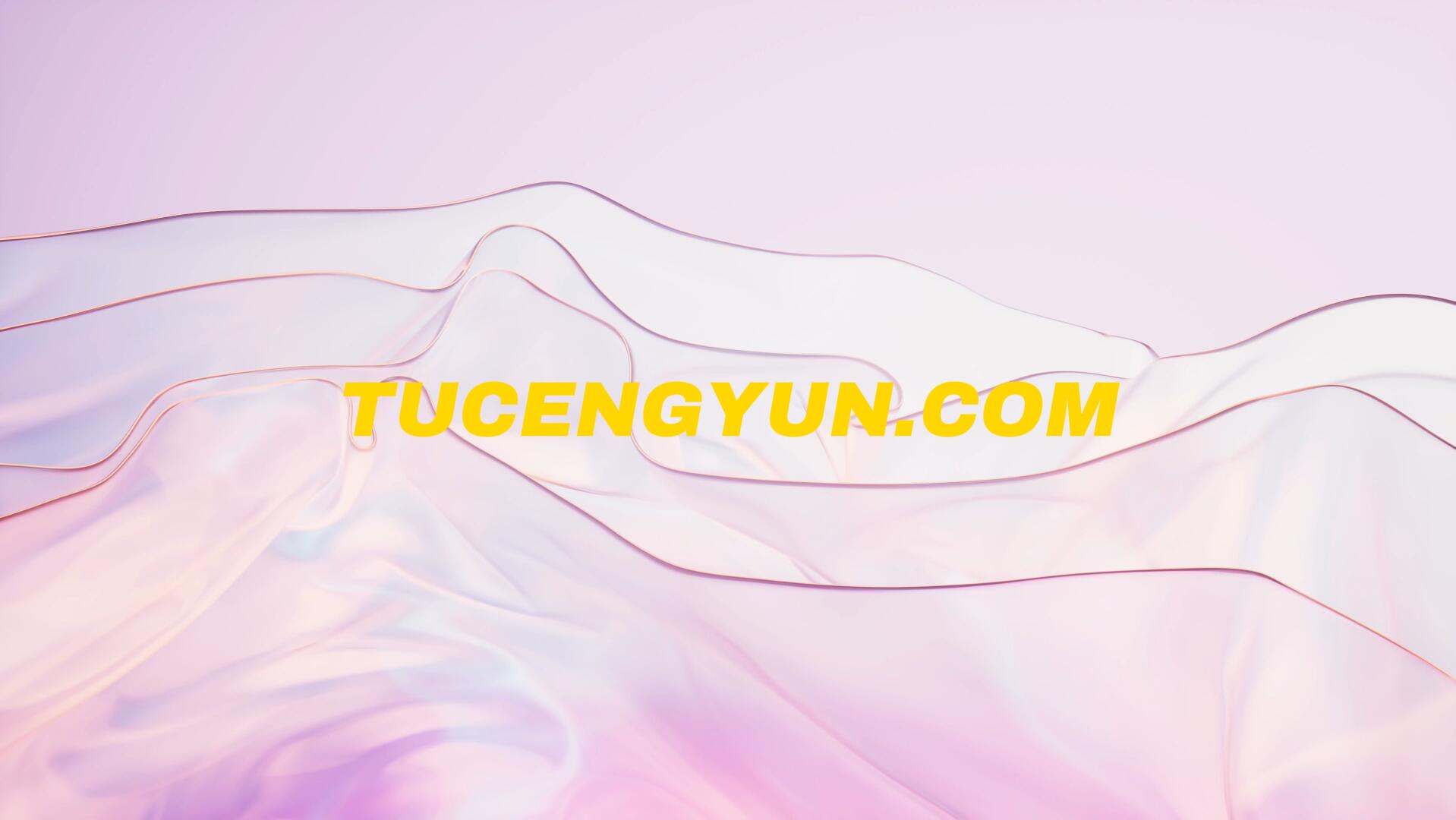 118个抽象艺术霓虹渐变几何3D水晶玻璃发光波浪缎面动态背景视频素材（13554）图层云