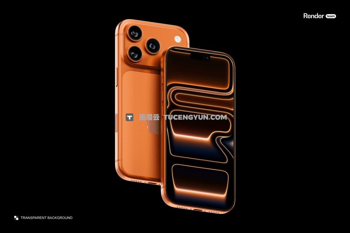极简iPhone 17 Pro手机UI界面屏幕设计展示PSD样机 Phone 17 Pro Mockup Set（13558）图层云