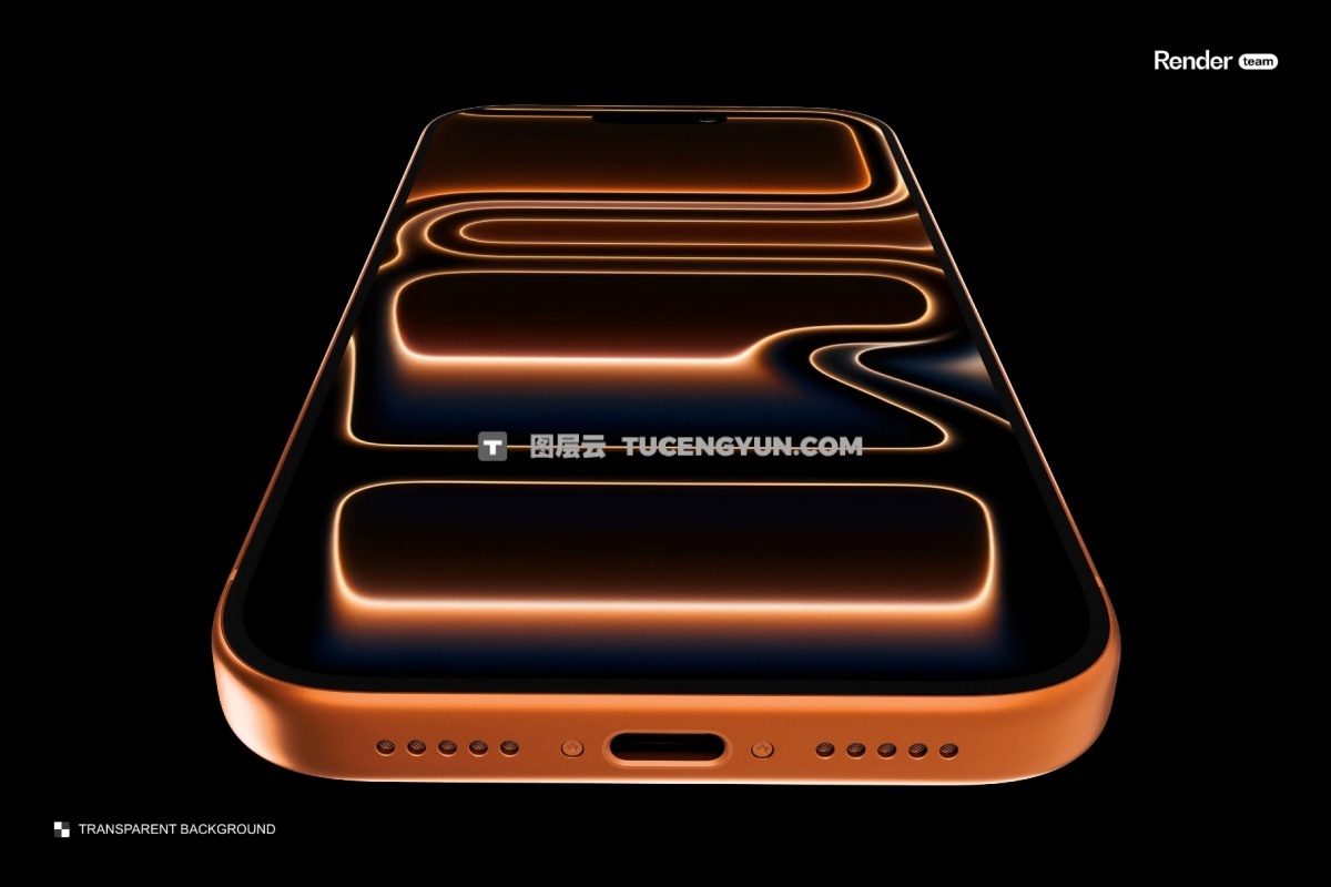 极简iPhone 17 Pro手机UI界面屏幕设计展示PSD样机 Phone 17 Pro Mockup Set（13558）图层云