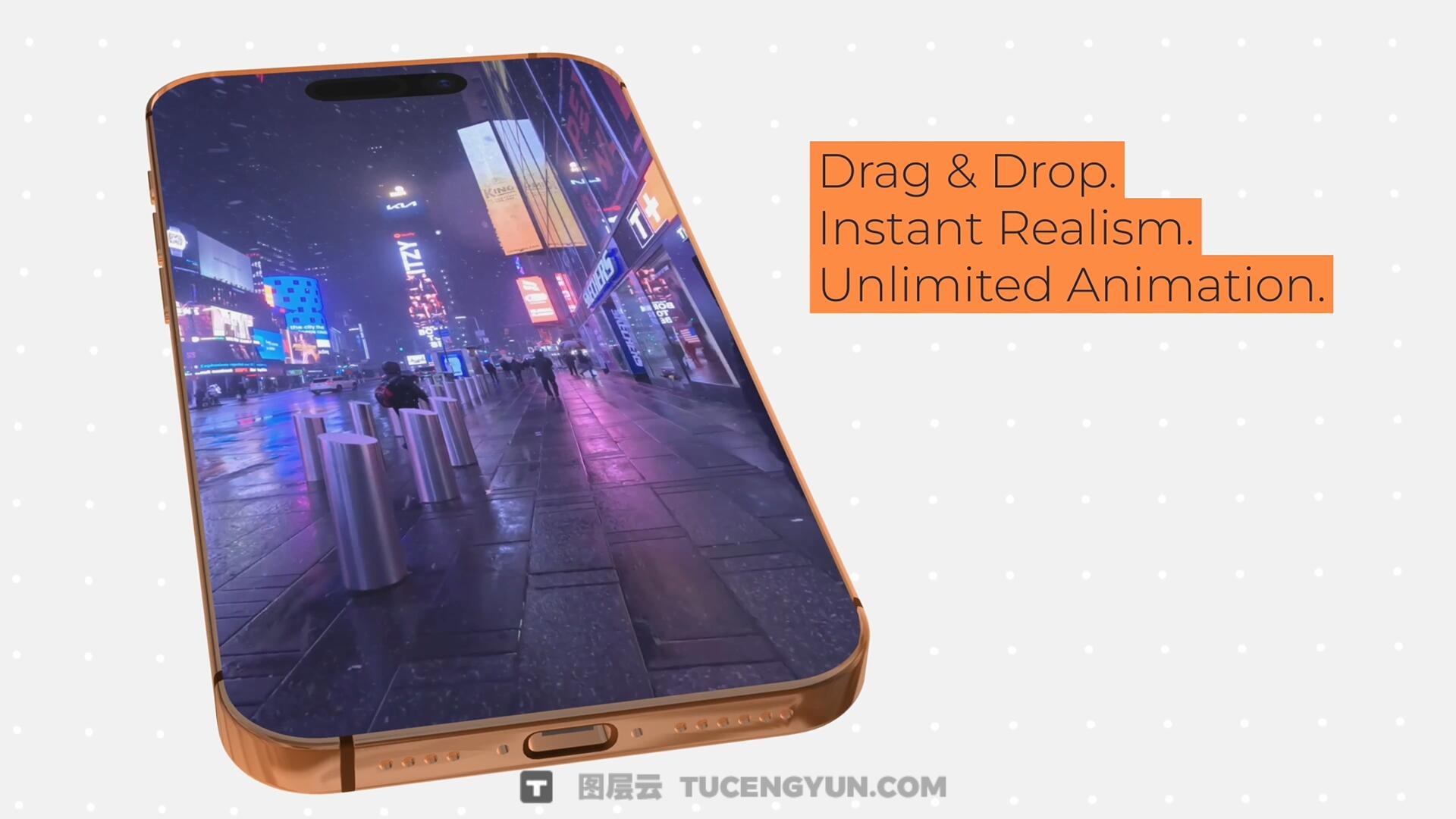 达芬奇预设：12个苹果iPhone 17 Pro手机界面3D展示模型动画（13573）图层云