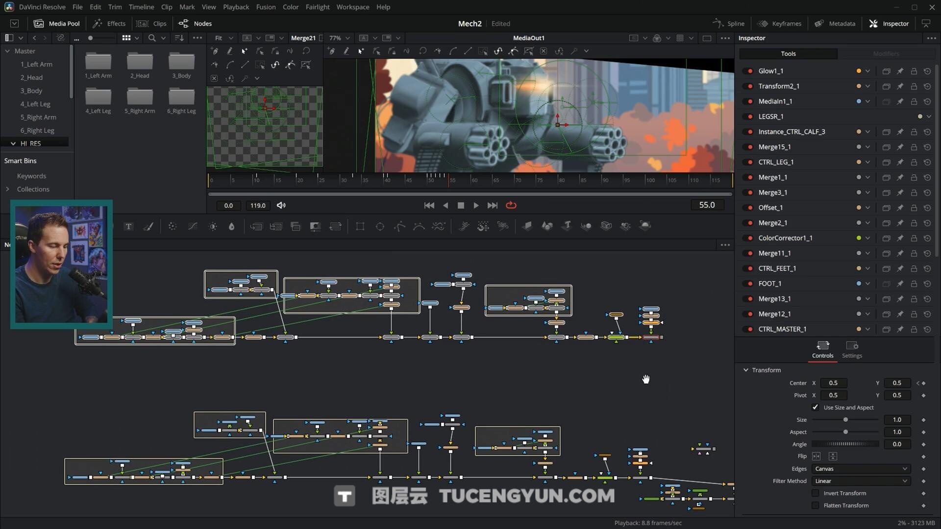大师课程：Casey Faris 达芬奇Fusion好莱坞视觉特效VFX视频课程+项目文件 中文字幕 Casey Faris Fusion Practice Projects Vol 1（13593）图层云
