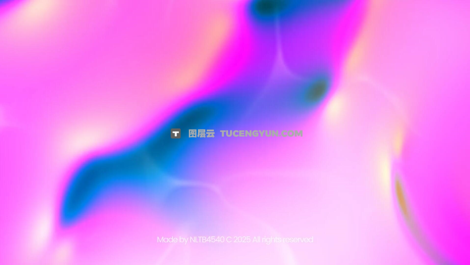 AE模板：11个梦幻流体渐变模糊4K视频背景动画模板（13595）图层云