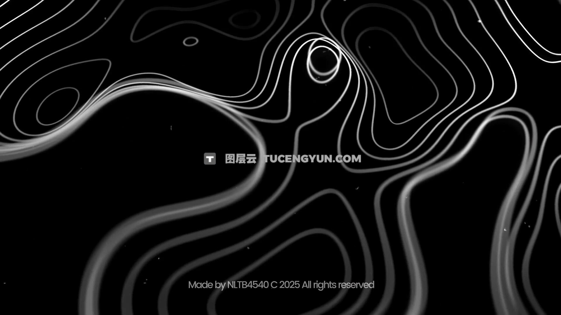 AE模板：11个梦幻流体渐变模糊4K视频背景动画模板（13595）图层云