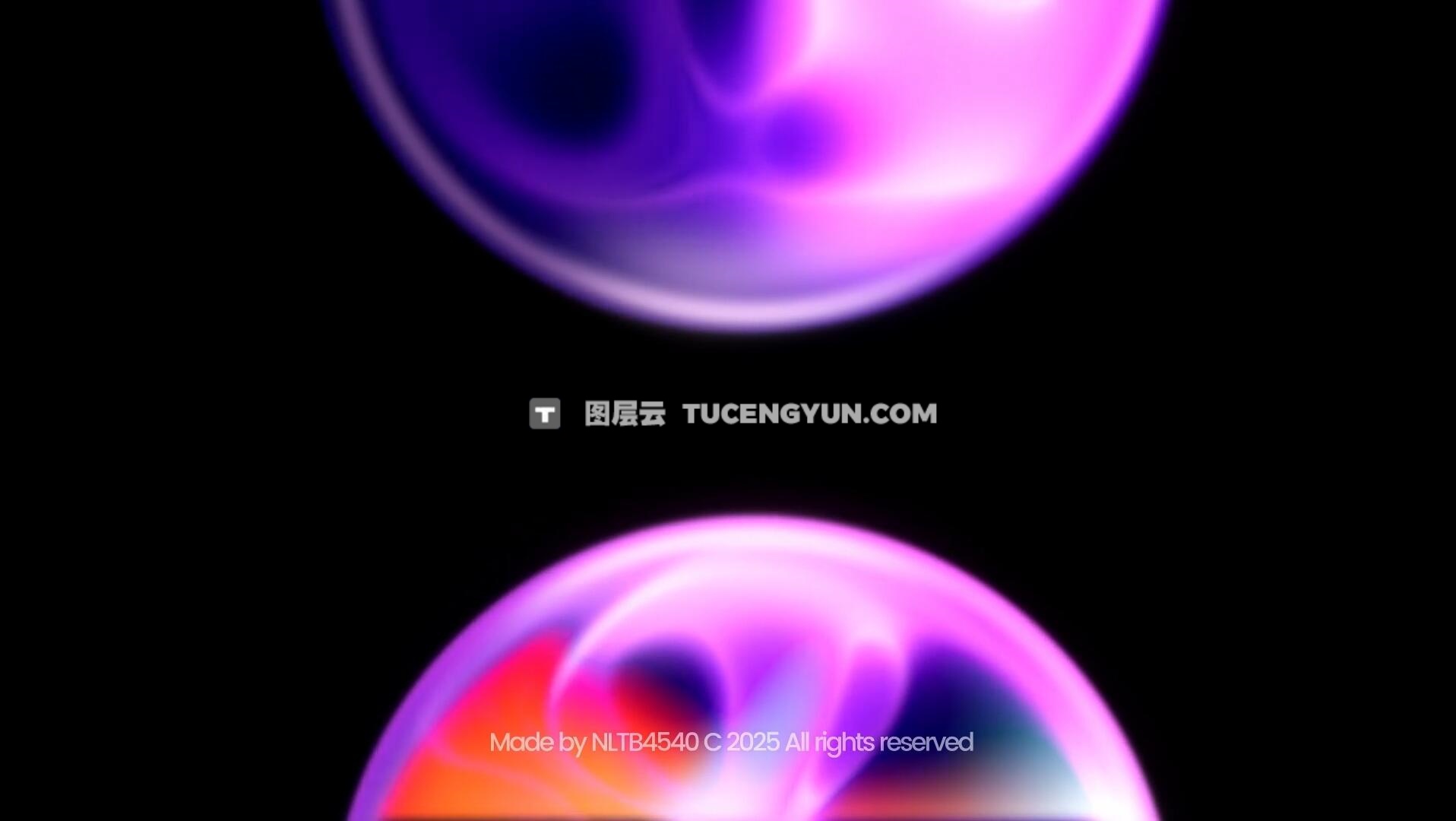 AE模板：11个梦幻流体渐变模糊4K视频背景动画模板（13595）图层云