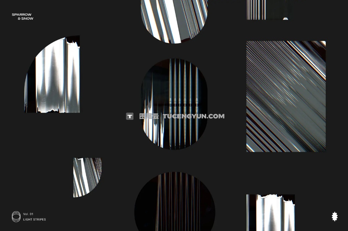 65种高分辨率线性霓虹浅色渐变条纹叠加背景纹理 Light Stripes Hi-Res Overlays & Textures（13610）图层云