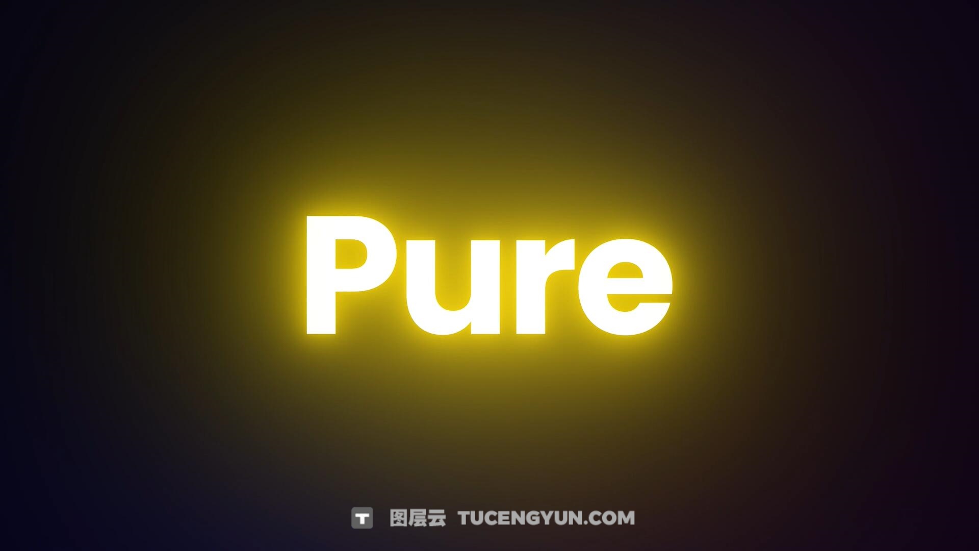 PR预设：梦幻朦胧美学深度发光漫射字幕文字标题LOGO效果（13620）图层云
