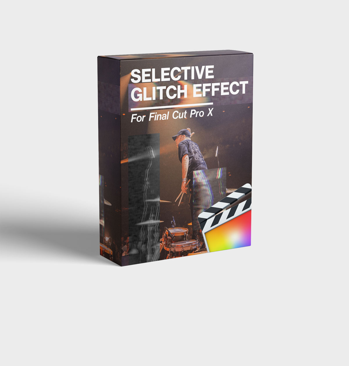 FCPX插件：全新区域选择性故障毛刺干扰视觉效果 Selective Glitch Effect（13677）