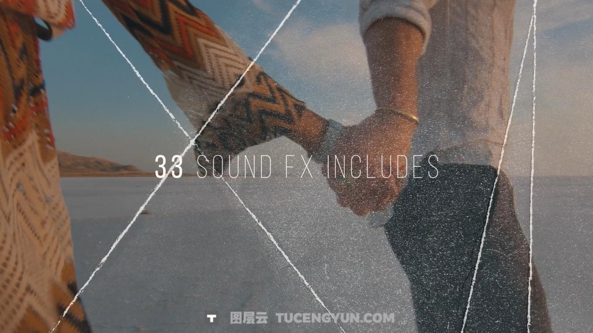 FCPX插件：56个复古做旧拼贴撕纸折纸效果转场过渡+音效（13679）图层云