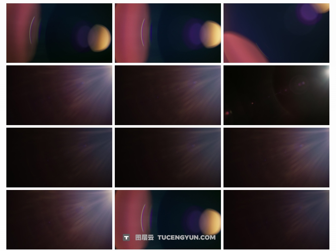 50个ARRI电影级深红色温暖镜头光晕耀斑纹理叠加背景视频素材 Lens Distortions – Master Prime（13878）图层云