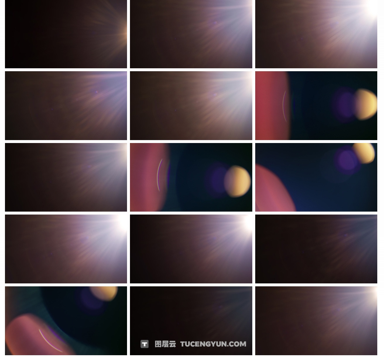 50个ARRI电影级深红色温暖镜头光晕耀斑纹理叠加背景视频素材 Lens Distortions – Master Prime（13878）图层云