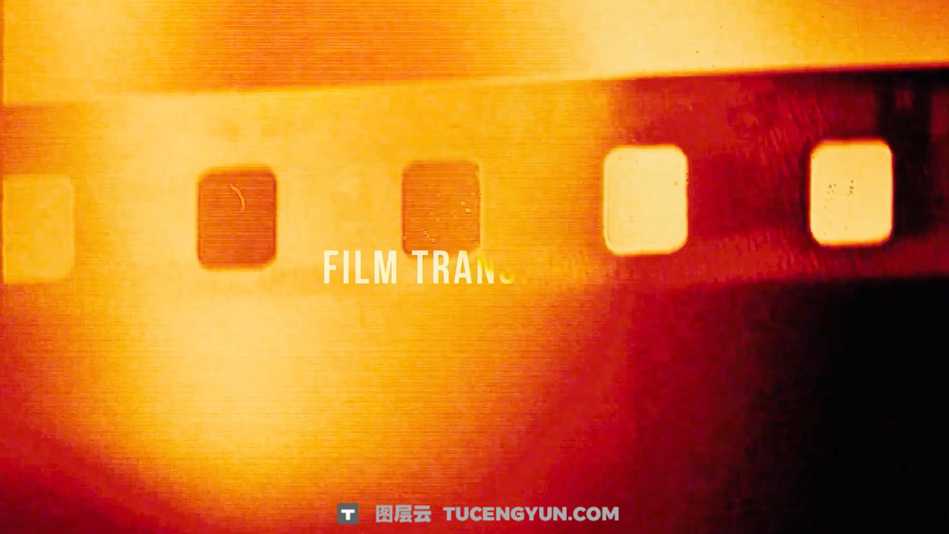 FCPX插件：50个复古Super 8mm胶片打孔、烧录、漏光、砂砾、快门无缝转场过渡+音效（13696）图层云