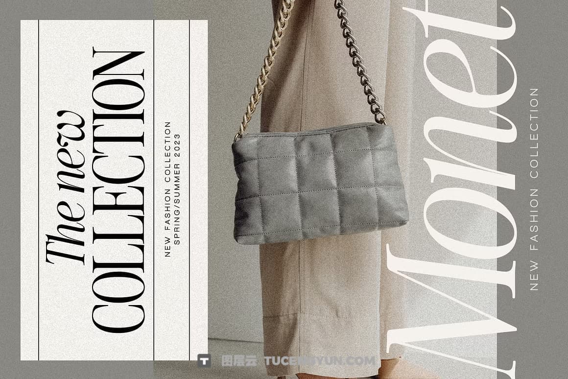 英文字体：80年代高级时装杂志文艺logo标题衬线排版海报封面字体 The Silver Editorial Serif Font（13707）图层云